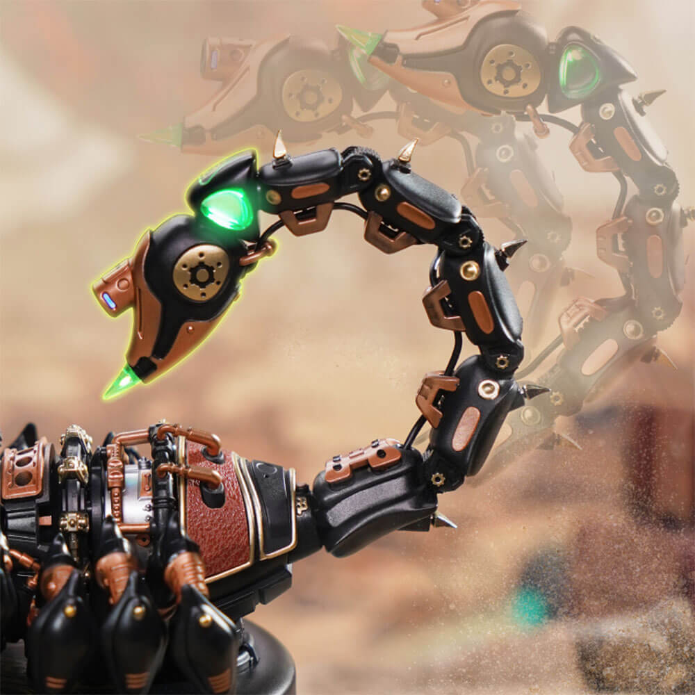 Emperor Scorpion Steampunk 3D Puzzle — Brass & Copper ABS, Metal & Leather