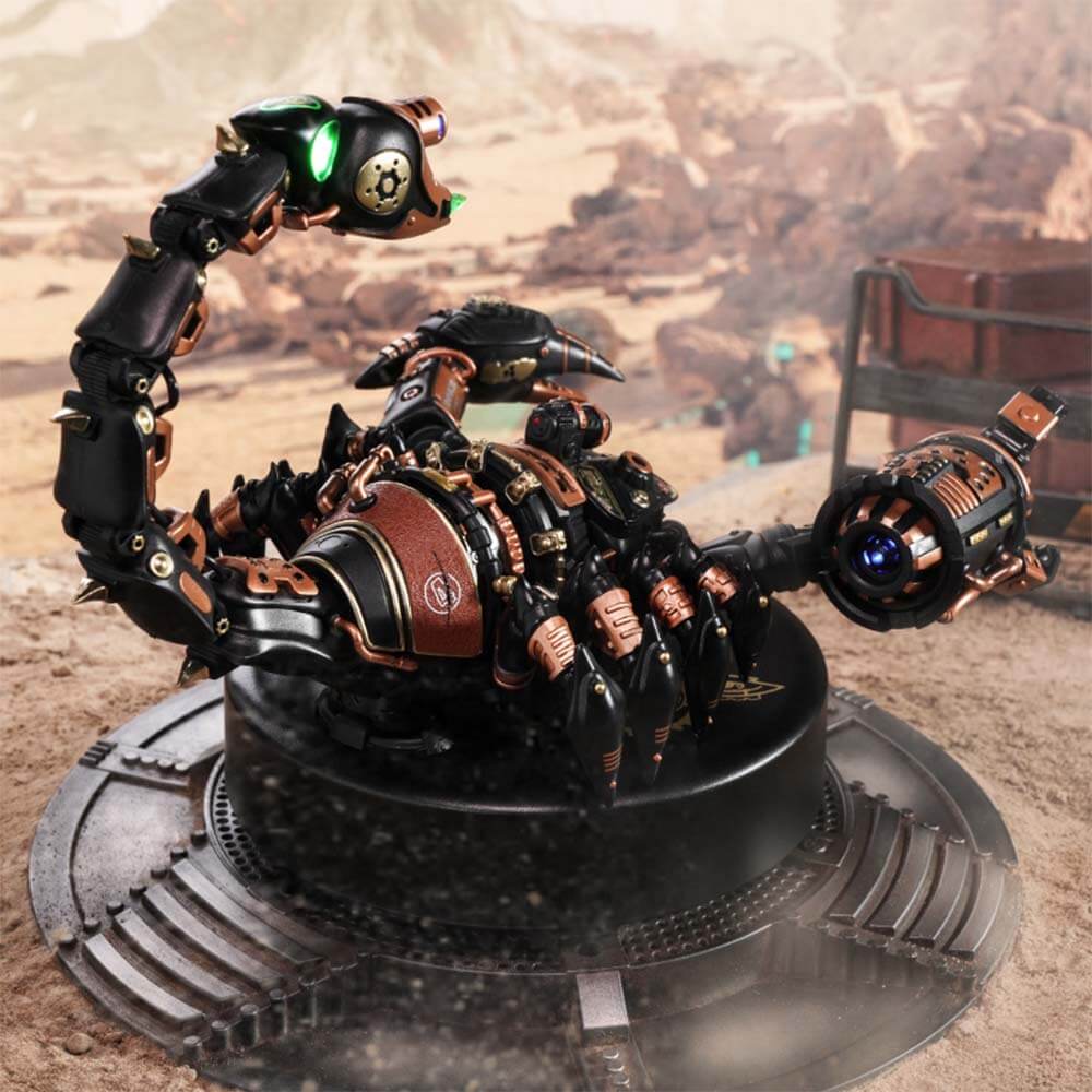 Emperor Scorpion Steampunk 3D Puzzle — Brass & Copper ABS, Metal & Leather