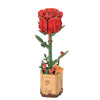 Handcrafted Red Rose Wooden Craft Model – Meaningful Gift