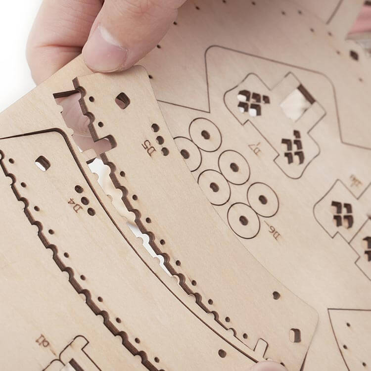 Zodiac Wall Clock — Plywood DIY Clock (Beige & Brown, 168 Pieces)