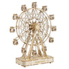 Big Ferris Wheel — Wooden Model Kit in Beige Plywood (232 Pieces, No Glue)