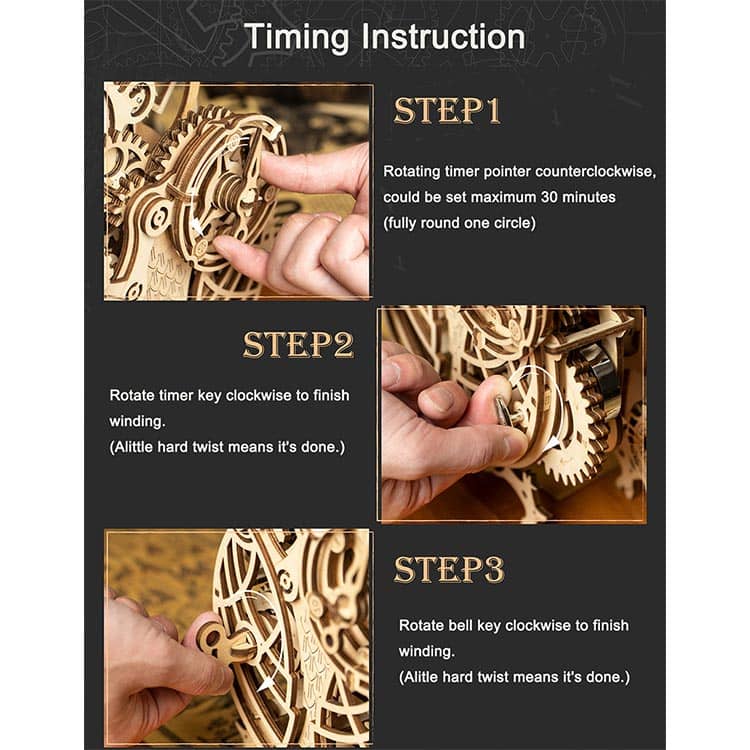 Wooden Owl Clock Kit — Plywood Build, Working Clock & Timer (Beige / Light Brown)