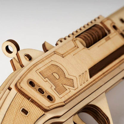Wooden 3D Puzzle Toy Shotgun