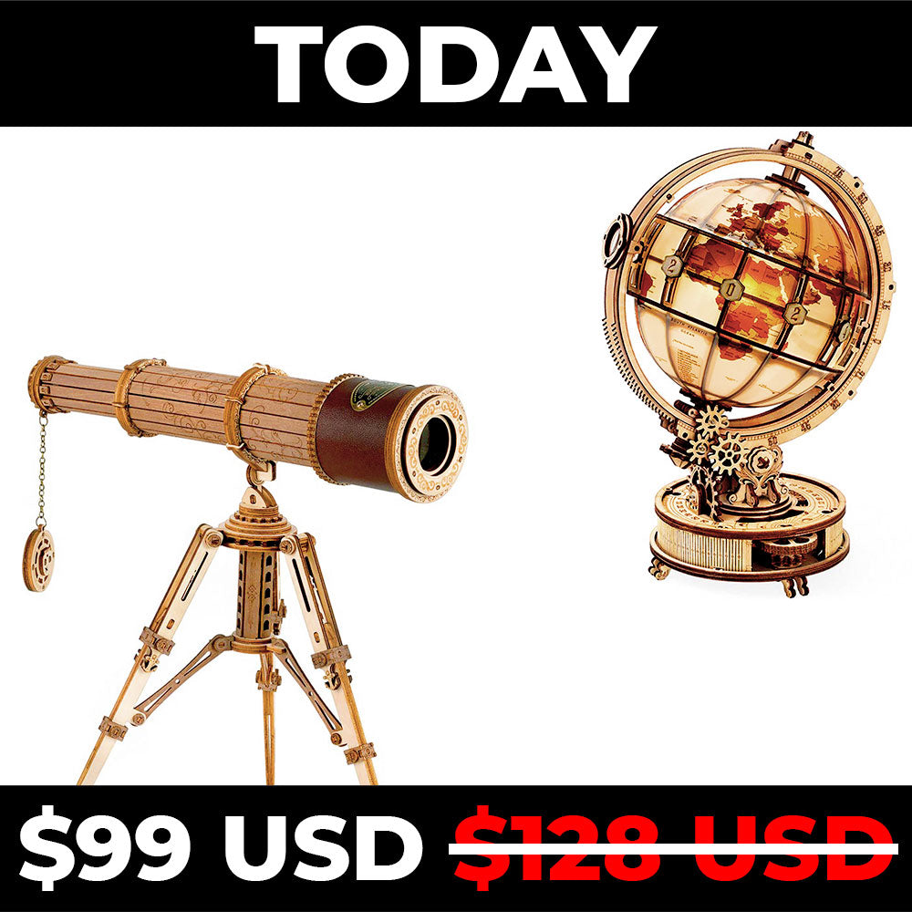 Telescope & luminous globe bundle