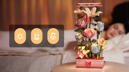 Pastel Floral DIY 3D Puzzle Bouquet – Flower-Box