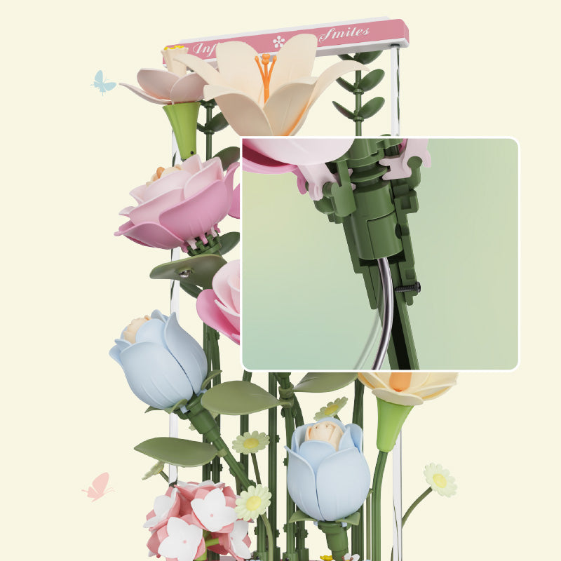 Pastel Floral DIY 3D Puzzle Bouquet – Flower-Box