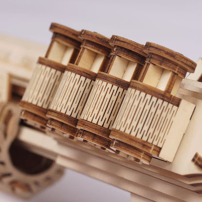 Wooden 3D Shotgun Puzzle Kit — Plywood, 170‑Piece DIY (Non‑Firing)