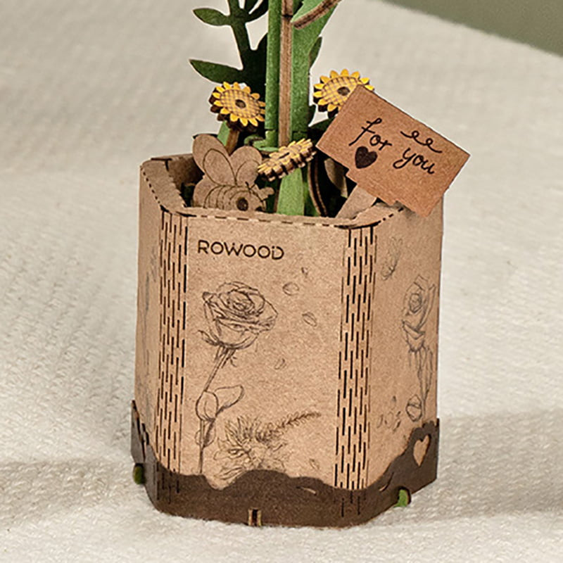 Wooden Sunflower Assembly Craft Kit – DIY Model