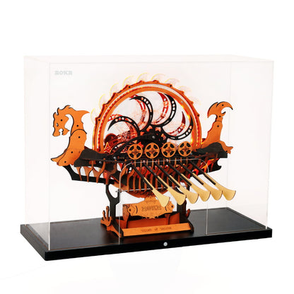 Viking Dragon Ship Wooden Model Kit – Interactive Decor