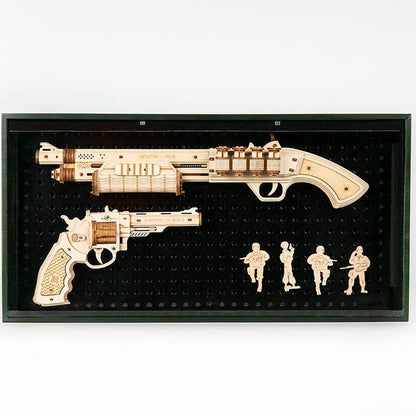 Wooden 3D Shotgun Puzzle Kit — Plywood, 170‑Piece DIY (Non‑Firing)