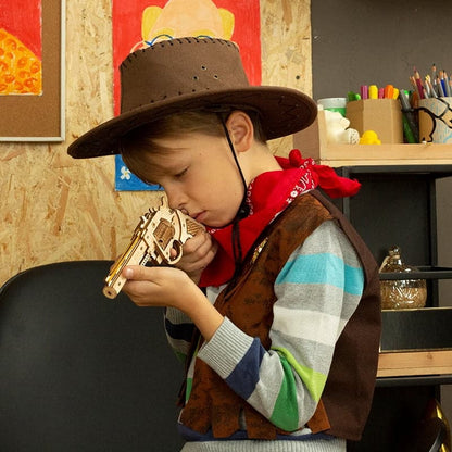 Wooden 3D Shotgun Puzzle Kit — Plywood, 170‑Piece DIY (Non‑Firing)