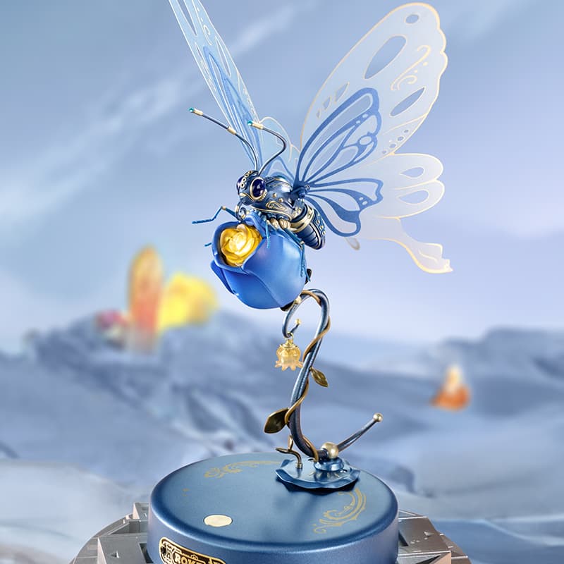 Mechanical Butterfly Model – Educational Decorative Piece with LED Lights