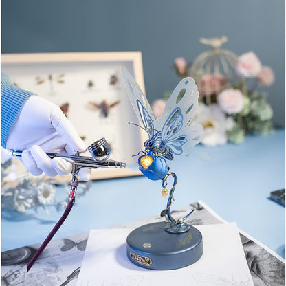 Mechanical Butterfly Model – Educational Decorative Piece with LED Lights