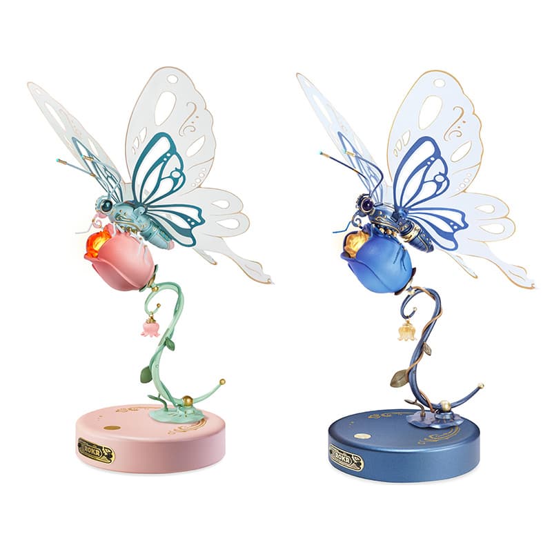 Mechanical Butterfly Model – Educational Decorative Piece with LED Lights