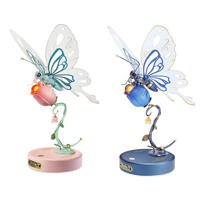 Mechanical Butterfly Model – Educational Decorative Piece with LED Lights