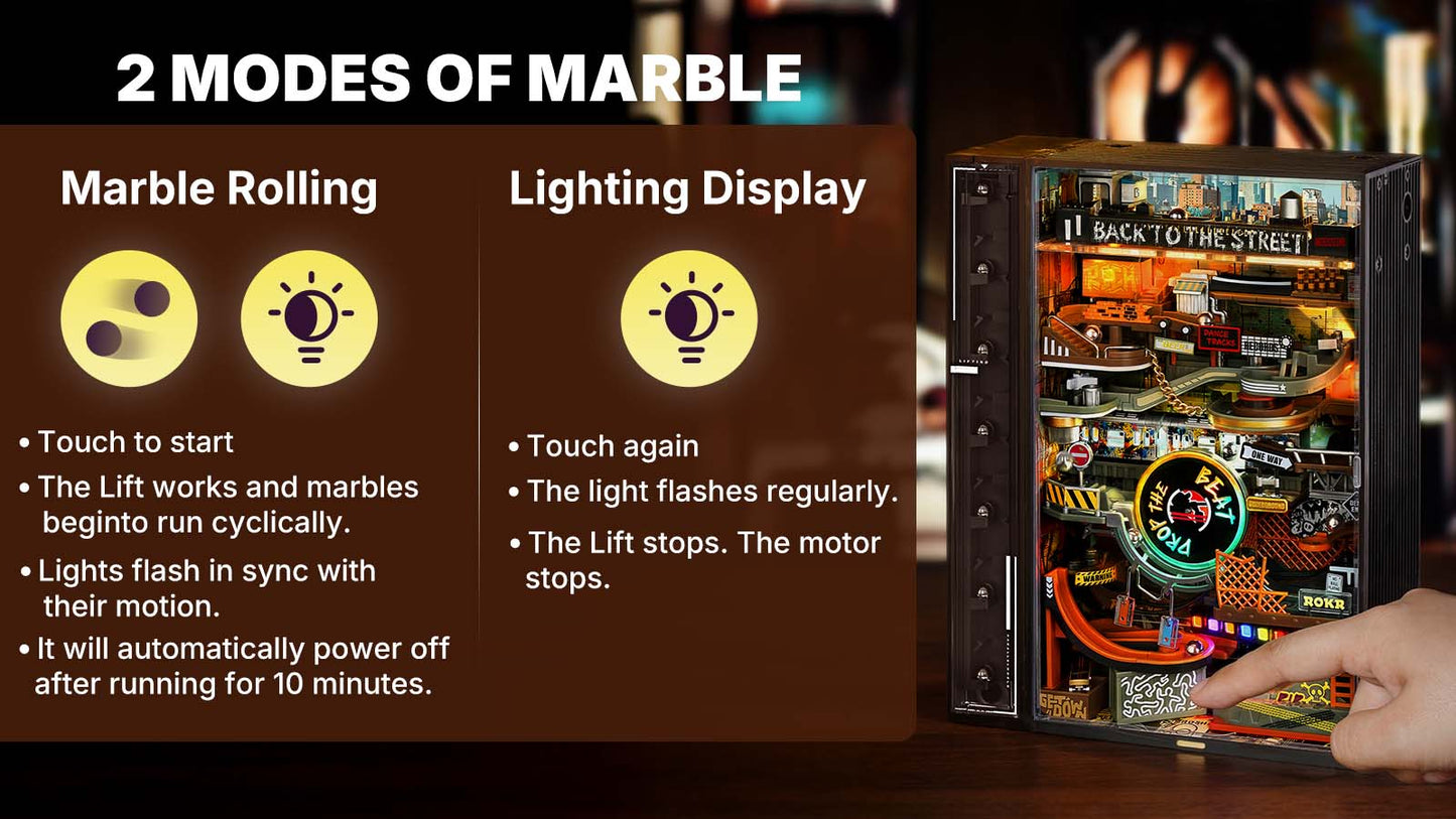 Hip-Hop Street Mechanical 3D Puzzle and Marble Run – Urban Inspired