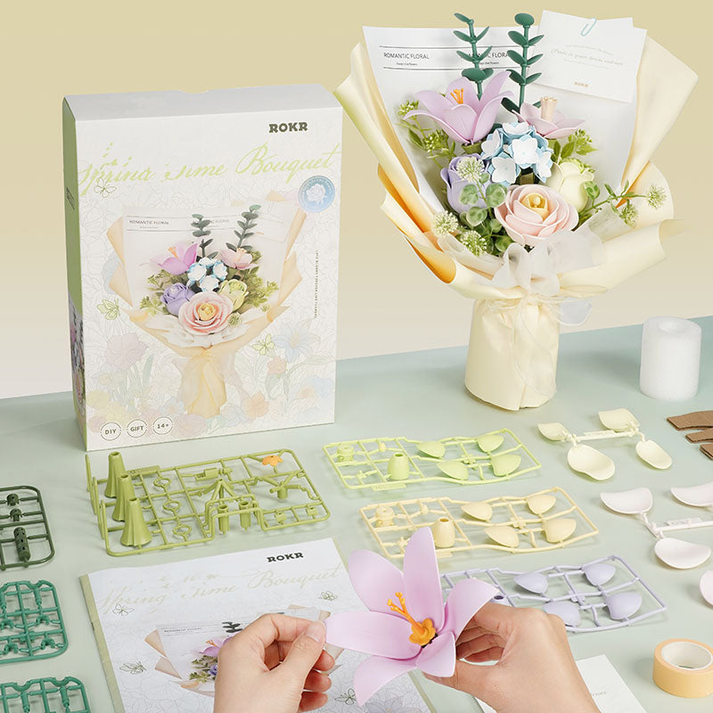 Springtime Bouquet DIY 3D-Puzzle – Assembly Kit