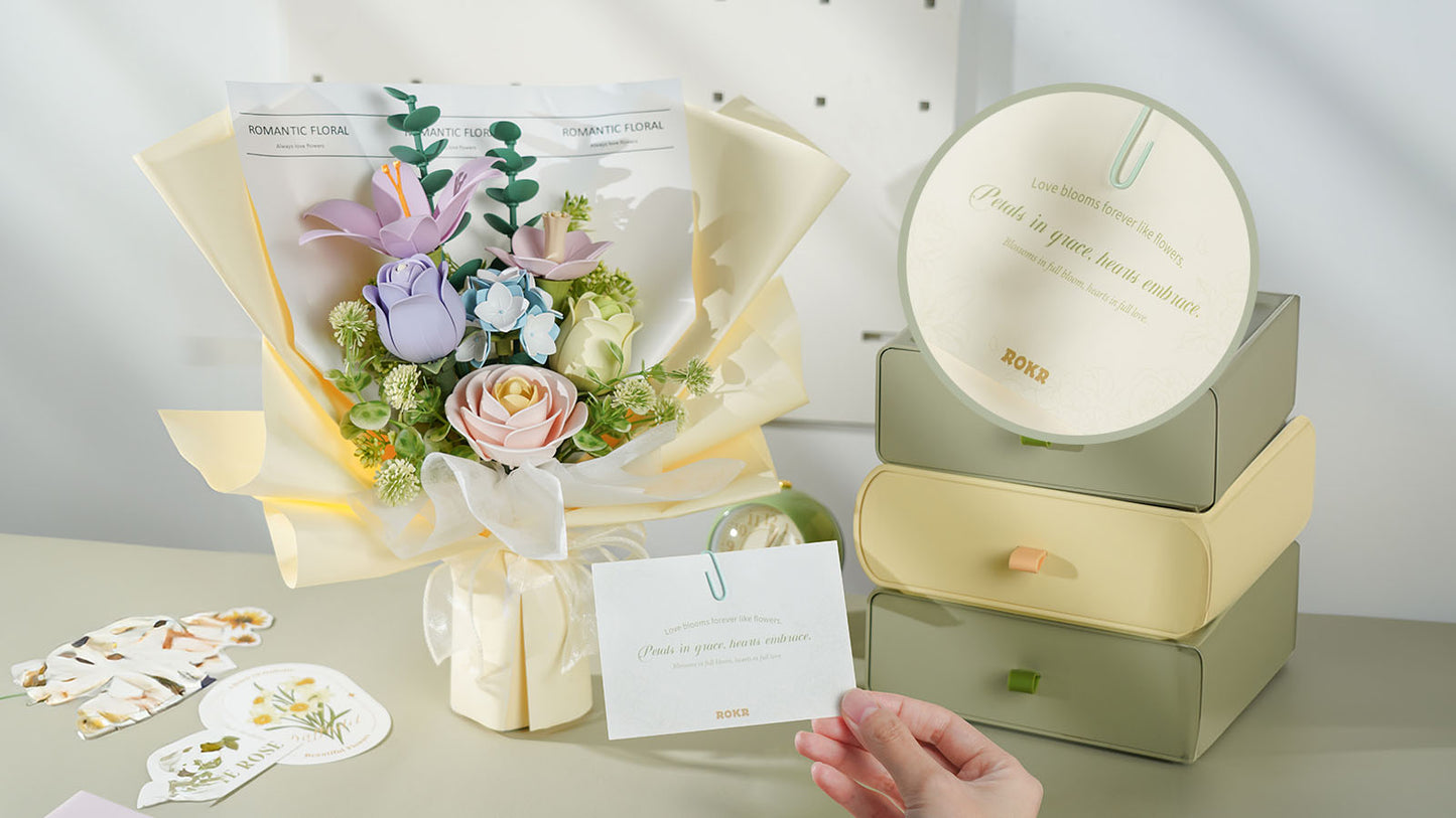 Springtime Bouquet DIY 3D-Puzzle – Assembly Kit