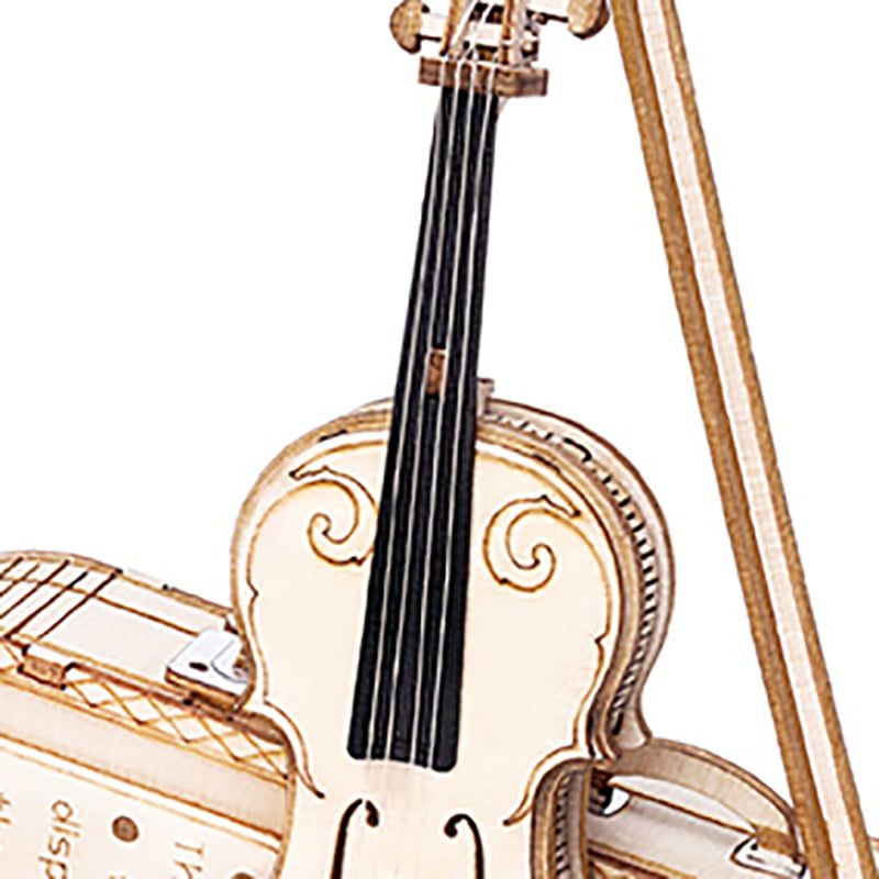 Violin Capriccio — Mini Plywood Violin Model Kit (Light Wood, 117 Pieces)