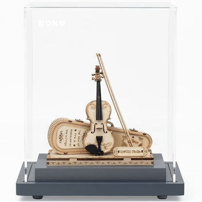 Violin Capriccio — Mini Plywood Violin Model Kit (Light Wood, 117 Pieces)