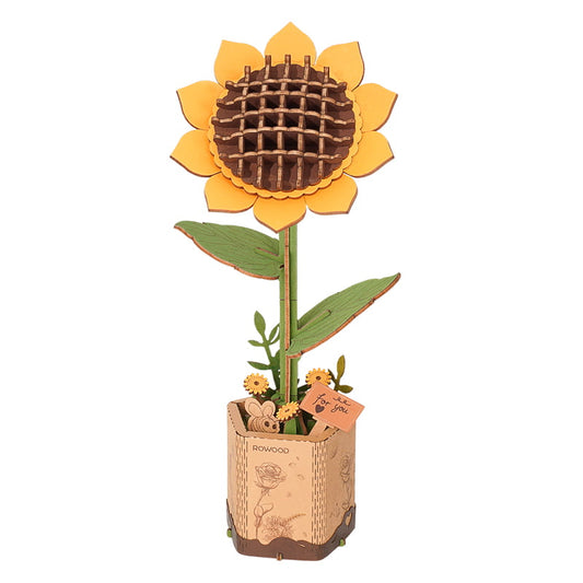 Wooden Sunflower Assembly Craft Kit – DIY Model