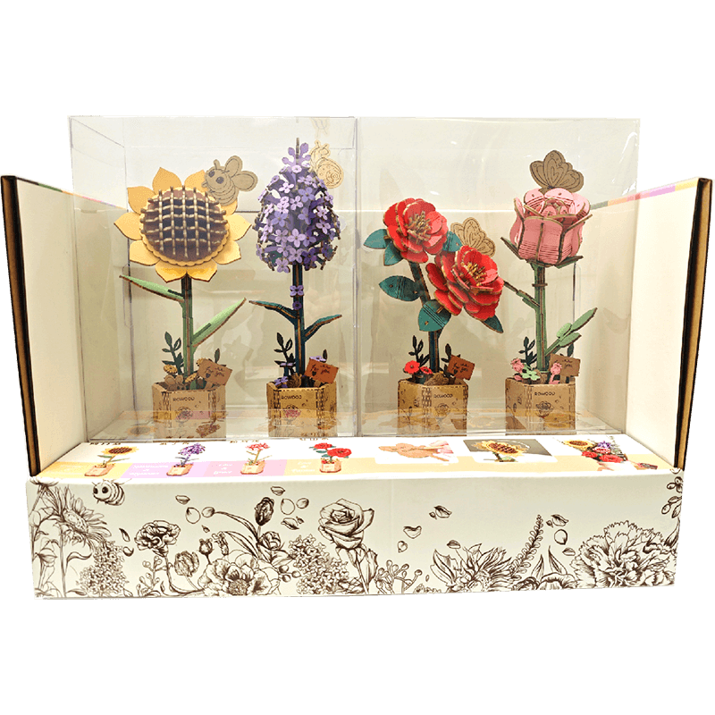 Lilac Wooden Flower Craft Kit – Beautiful DIY Decoration