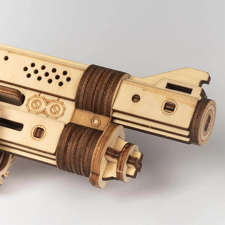 Wooden 3D Puzzle Toy Shotgun