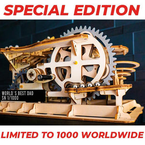 Extension kit SPECIAL STEEL EDITION for marble run Roller Coaster (gears & plate)