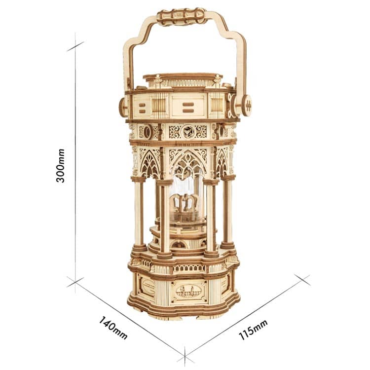 New: Victorian Lantern with real light (music box)