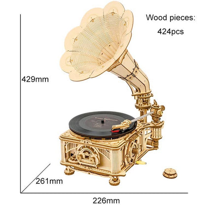 Classic Gramophone with electric motor (USB powered)