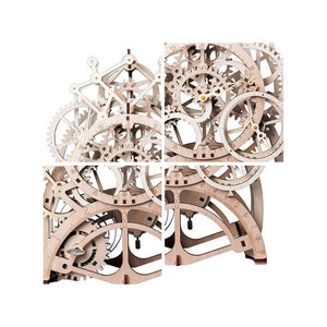 Pendulum clock with winding mechanism