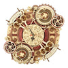 Zodiac Wall Clock — Plywood DIY Clock (Beige & Brown, 168 Pieces)